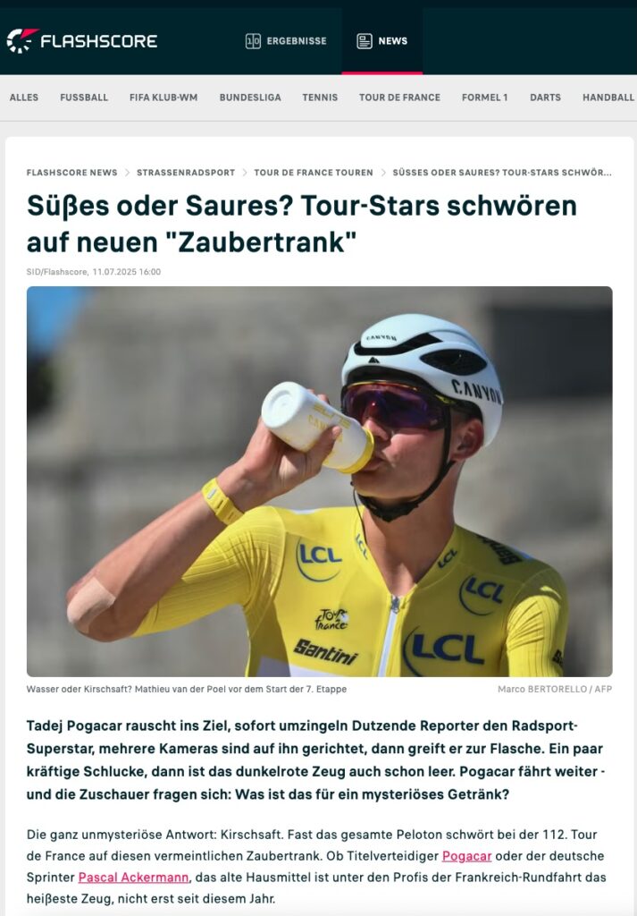 Warum plötzlich alle über Sauerkirschsaft sprechen – und was du davon hast 2 flashcore