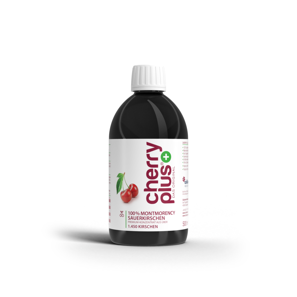 So habe ich meine Schlafprobleme bekämpft: Natürliche Lösung ohne Schlaftabletten 19 CH Cherry PLUS Konzentrat 500ml Mock Bottle No Cap Front